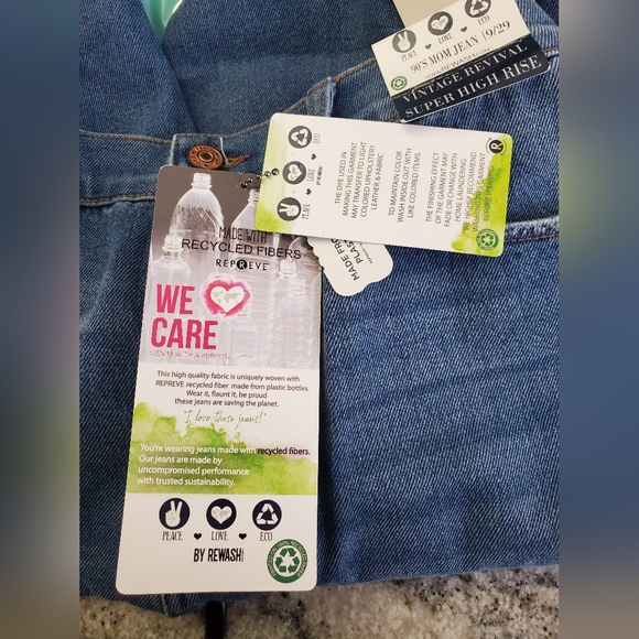 Rewash 90's Mom Vintage Revival Super High Rise. NEW! - Picture 7 of 7